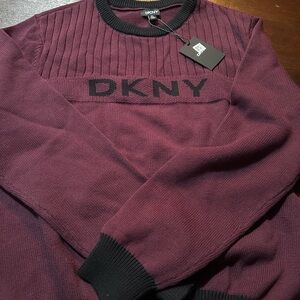 DKNY Men's Burgundy Sweater